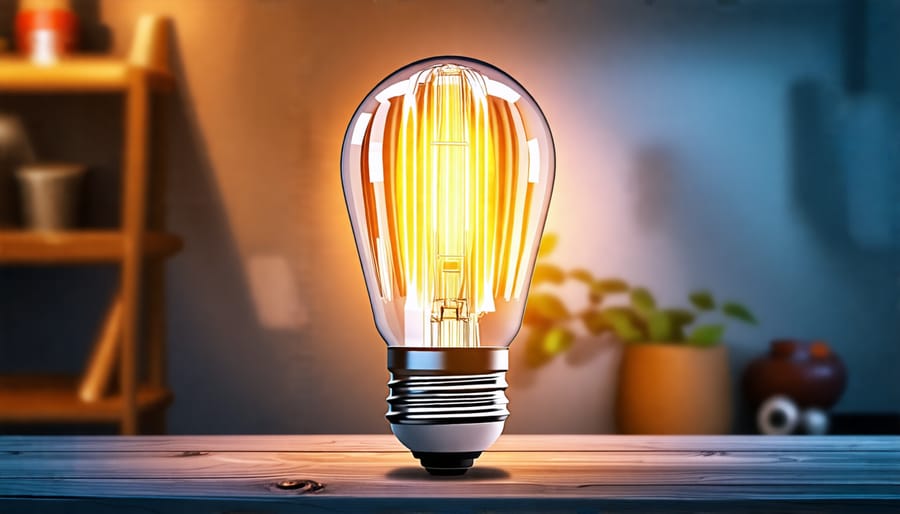 LED light bulb showcasing proper heat management design